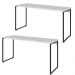 Kit 02 Mesas Para Escritório e Home Office Industrial Aspen 150 cm C01 Snow - Lyam Decor