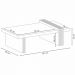 Kit 02 Mesas de Centro Espelhada Sala de Estar Lord B01 Cinamomo Off White - Lyam Decor