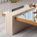 Kit 02 Mesas de Centro Espelhada Sala de Estar Lord B01 Cinamomo Off White - Lyam Decor