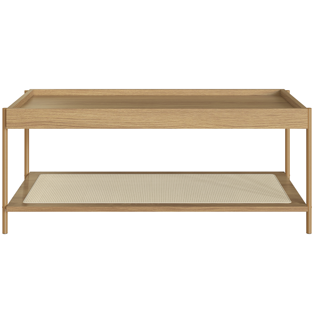 Kit 02 Mesas de Centro Para Sala de Estar Industrial Indy A03 Hanover Dourado - Lyam Decor