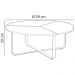 Kit 02 Mesas de Centro Para Sala de Estar Living Industrial Amin L06 Couro Verde - Lyam Decor