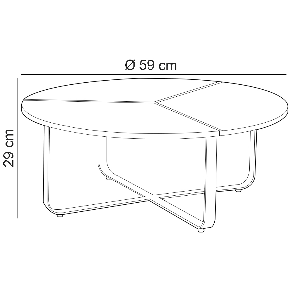 Kit 02 Mesas de Centro Para Sala de Estar Living Industrial Amin L06 Couro Verde - Lyam Decor