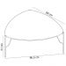 Kit 02 Mesas de Centro Para Sala de Estar Pés Industrial Dourado Alef I03 Grigio - Lyam Decor