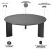 Kit 02 Mesas de Centro Para Sala de Estar Pés Madeira Bulat A03 Nero Preto - Lyam Decor