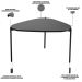 Kit 02 Mesas de Centro Para Sala de Estar Pés Metálicos Adek A03 Nero Preto - Lyam Decor