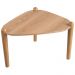 Kit 02 Mesas de Centro e 01 Mesa Lateral Pés Madeira Trium A03 Hanover Roble - Lyam Decor