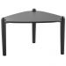 Kit 02 Mesas de Centro e 01 Mesa Lateral Pés Madeira Trium A03 Nero Preto - Lyam Decor