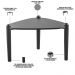 Kit 02 Mesas de Centro e 01 Mesa Lateral Pés Madeira Trium A03 Nero Preto - Lyam Decor