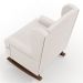 Kit 02 Poltronas De Amamentação Com Balanço Malu Base De Madeira P02 Linho Cru - Lyam Decor