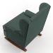 Kit 02 Poltronas De Amamentação Com Balanço Malu Base De Madeira P02 Linho Verde Musgo - Lyam Decor