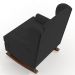 Kit 02 Poltronas De Amamentação Com Balanço Malu Base De Madeira P02 Suede Preto - Lyam Decor