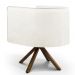 Kit 02 Poltronas Decorativa Base Giratória de Madeira Betina D02 Veludo Bege B-309 - Lyam Decor