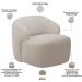 Kit 02 Poltronas Decorativa Fixa Orgânica Para Sala Living Barolo L06 Bouclê Bege - Lyam Decor