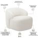 Kit 02 Poltronas Decorativa Fixa Orgânica Para Sala Living Barolo L06 Bouclê Branco - Lyam Decor