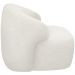 Kit 02 Poltronas Decorativa Fixa Orgânica Para Sala Living Barolo L06 Bouclê Branco - Lyam Decor
