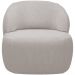 Kit 02 Poltronas Decorativa Fixa Orgânica Para Sala Living Barolo L06 Bouclê Cinza - Lyam Decor