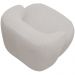 Kit 02 Poltronas Decorativa Fixa Orgânica Para Sala Living Barolo L06 Bouclê Cinza - Lyam Decor