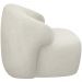 Kit 02 Poltronas Decorativa Fixa Orgânica Para Sala Living Barolo L06 Bouclê Off White - Lyam Decor
