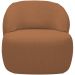 Kit 02 Poltronas Decorativa Fixa Orgânica Para Sala Living Barolo L06 Bouclê Terracota - Lyam Decor