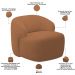 Kit 02 Poltronas Decorativa Fixa Orgânica Para Sala Living Barolo L06 Bouclê Terracota - Lyam Decor