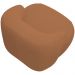 Kit 02 Poltronas Decorativa Fixa Orgânica Para Sala Living Barolo L06 Bouclê Terracota - Lyam Decor