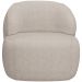 Kit 02 Poltronas Decorativa Fixa Orgânica Para Sala Living Barolo L06 Linho Bege - Lyam Decor