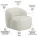 Kit 02 Poltronas Decorativa Fixa Orgânica Para Sala Living Barolo L06 Linho Cru - Lyam Decor