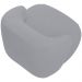 Kit 02 Poltronas Decorativa Fixa Orgânica Para Sala Living Barolo L06 Veludo Cinza - Lyam Decor