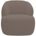 Kit 02 Poltronas Decorativa Fixa Orgânica Para Sala Living Barolo L06 Veludo Marrom - Lyam Decor