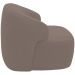 Kit 02 Poltronas Decorativa Fixa Orgânica Para Sala Living Barolo L06 Veludo Marrom - Lyam Decor