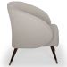 Kit 02 Poltronas Decorativa Fixa Pés Palito Duo New Bronze Agnes D02 Linho Bege B-415 - Lyam Decor