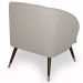 Kit 02 Poltronas Decorativa Fixa Pés Palito Duo New Bronze Agnes D02 Linho Bege B-415 - Lyam Decor