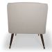 Kit 02 Poltronas Decorativa Fixa Pés Palito Duo New Bronze Agnes D02 Linho Bege B-415 - Lyam Decor