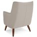 Kit 02 Poltronas Decorativa Fixa Pés de Madeira Isabella D02 Linho Cru C-443 - Lyam Decor
