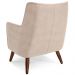 Kit 02 Poltronas Decorativa Fixa Pés de Madeira Isabella D02 Veludo Bege C-309 - Lyam Decor
