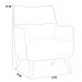 Kit 02 Poltronas Decorativa Fixa Pés de Madeira Isabella D02 Veludo Marsala C-278 - Lyam Decor
