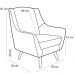 Kit 02 Poltronas Decorativa Fixa Pés de Madeira Juliet D02 Veludo Cinza C-317 - Lyam Decor
