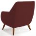 Kit 02 Poltronas Decorativa Fixa Pés de Madeira Paloma D02 Veludo Marsala C-278 - Lyam Decor