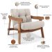 Kit 02 Poltronas Decorativa Fixa Para Sala Living Ikary L02 Canela Linho Cru - Lyam Decor