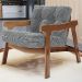 Kit 02 Poltronas Decorativa Fixa Para Sala Living Ikary L02 Canela Pied Poule - Lyam Decor