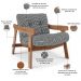 Kit 02 Poltronas Decorativa Fixa Para Sala Living Ikary L02 Canela Pied Poule - Lyam Decor
