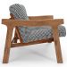 Kit 02 Poltronas Decorativa Fixa Para Sala Living Ikary L02 Canela Pied Poule - Lyam Decor