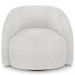Kit 02 Poltronas Decorativa Giratória Angelina M03 Bouclê Branco - Lyam Decor
