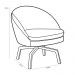 Kit 02 Poltronas Decorativa Giratória Base Ka Rafa D02 Veludo Marsala B-278 - Lyam Decor
