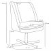 Kit 02 Poltronas Decorativa Giratória Base X Pérsia D02 Veludo Bege B-309 - Lyam Decor