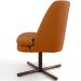 Kit 02 Poltronas Decorativa Giratória Base X Pérsia D02 Veludo Telha B-262  - Lyam Decor