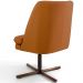 Kit 02 Poltronas Decorativa Giratória Base X Pérsia D02 Veludo Telha B-262  - Lyam Decor
