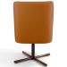 Kit 02 Poltronas Decorativa Giratória Base X Pérsia D02 Veludo Telha B-262  - Lyam Decor