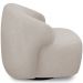 Kit 02 Poltronas Decorativa Orgânica Giratória Para Sala Living Barolo L06 Bouclê Bege - Lyam Decor