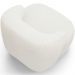 Kit 02 Poltronas Decorativa Orgânica Giratória Para Sala Living Barolo L06 Bouclê Branco - Lyam Decor